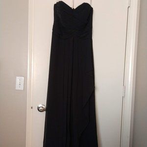 Black, size 8, Davids Bridal Bridesmaid Dress